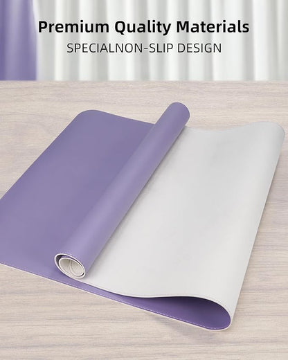 Leather Desk Pad Protector, Desk Mat, Large Mouse Pad, Non-Slip Desk Pad - Image 2