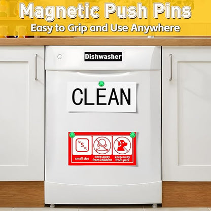 VNDUEEY 16 Pack Green Fridge Magnets, Strong Magnets - Image 6
