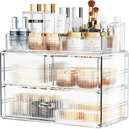 ZHIAI Stackable Cosmetic Organizer, Acrylic Cosmetic Organizer - Image 7