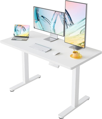 HUANUO 55 x 28 inch Electric Standing Desk Adjustable Height, 4 Memory Height by HUANUO