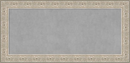 Amanti Art Silver Framed Magnetic Board 27x55 Oversize Vision Board by AmantiArt