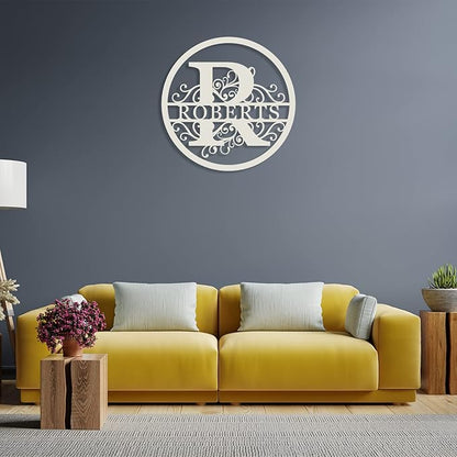 Personalized Last Name Sign, Personalized Monogram Wall Decor Personalized - Image 8