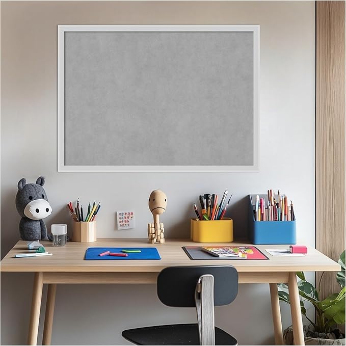 Amanti Art Silver Framed Magnetic Board 21x29 Medium Vision Board - Image 6