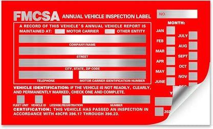 Annual Vehicle Inspection Report Form 25-pk 3-Ply Carbonless, 8.5" x 11.75" + - Image 3