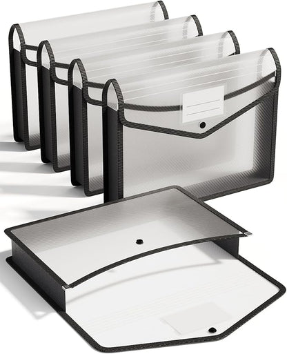 ThinkTex Plastic Expanding File Folder, Transparent envelopes by ThinkTex