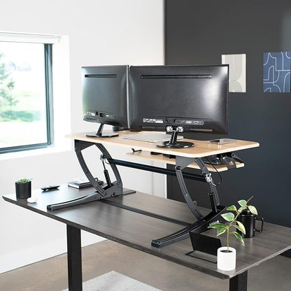 VIVO 42 inch Height Adjustable Stand Up Desk Converter, V Series, Quick Sit to - Image 9