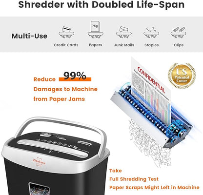 VidaTeco Paper Shredder for Home Office Heavy Duty - Image 3