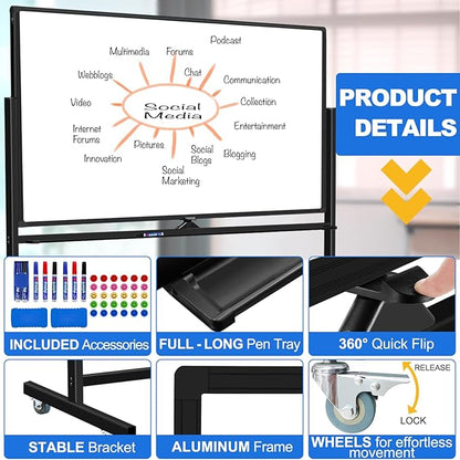 Max-officoo Large Dry Erase White Board - Image 4