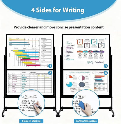 48 x 60 Inch Height Adjustable Dry Erase Whiteboard - Image 4