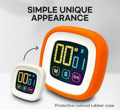 CREAVIVA Digital Kitchen Timer, Protective Rubber case, Large Display - Image 6