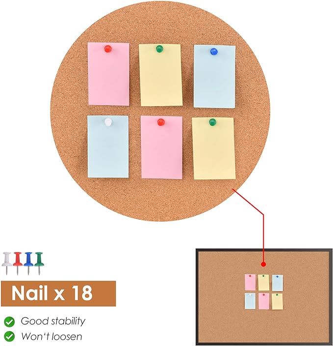 Board2by Cork Board Bulletin Board 36 x 48, Office Board - Image 5