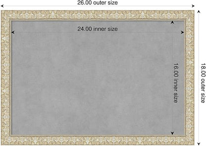 Amanti Art Silver Framed Magnetic Board 18x26 Medium Vision Board - Image 2