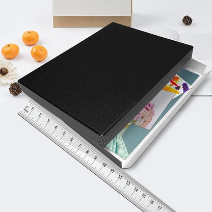 Lineco Museum Archival Storage Box, 11.75x17.75x1.5 in. Drop Front Design. - Image 4