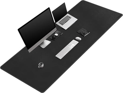 Mydours Extra-Long 67" x 24" Desk Mat, PU Leather Surface by Mydours