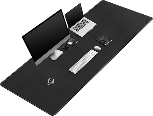 Mydours Extra-Long 67" x 24" Desk Mat, PU Leather Surface by Mydours