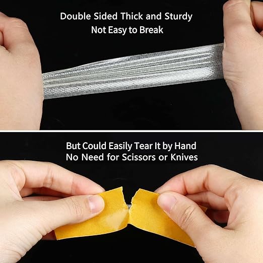 MILEQEE 4Pack Double Sided Tape Heavy Duty, 2in x 66FT, Super Sticky Resistente - Image 4