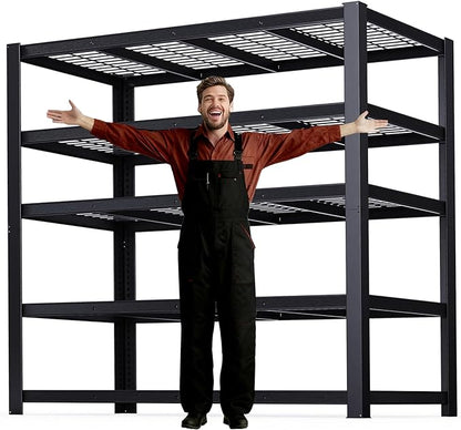 ZEUKMXOO 62" W 3050LBS Storage Shelves Unit, 5 Tier Heavy Duty Metal Shelving by Unknown