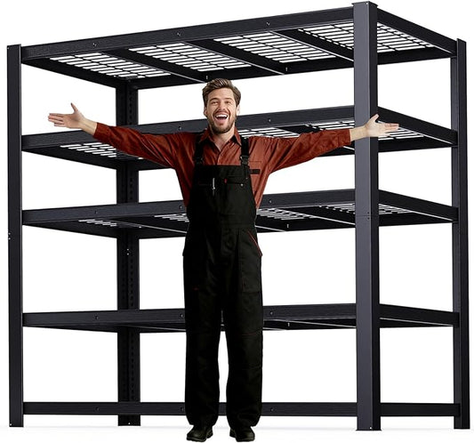 ZEUKMXOO 62" W 3050LBS Storage Shelves Unit, 5 Tier Heavy Duty Metal Shelving by Unknown
