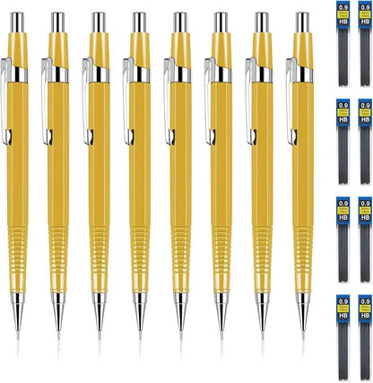 feelake 8 PCS Metal Mechanical Pencil, Durable 0.9mm Drafting Pencil, Comes by Unknown