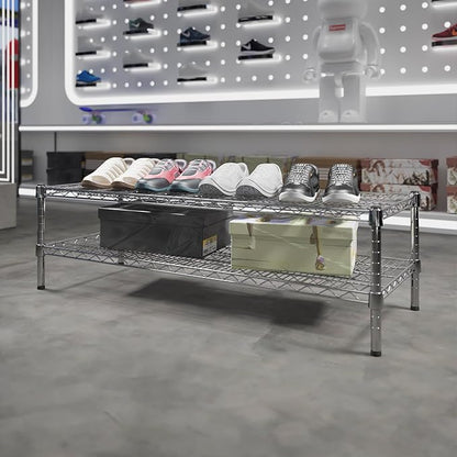 Regal Altair 18" Deep x 48" Wide x 14" Height Wire Shelving Kit | 2-Tier | NSF - Image 2