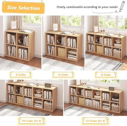 NELYE 6 Cube Organizer Bookcase - Image 6