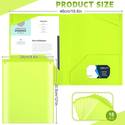 Henoyso 18 Pcs Plastic Folders - Image 2