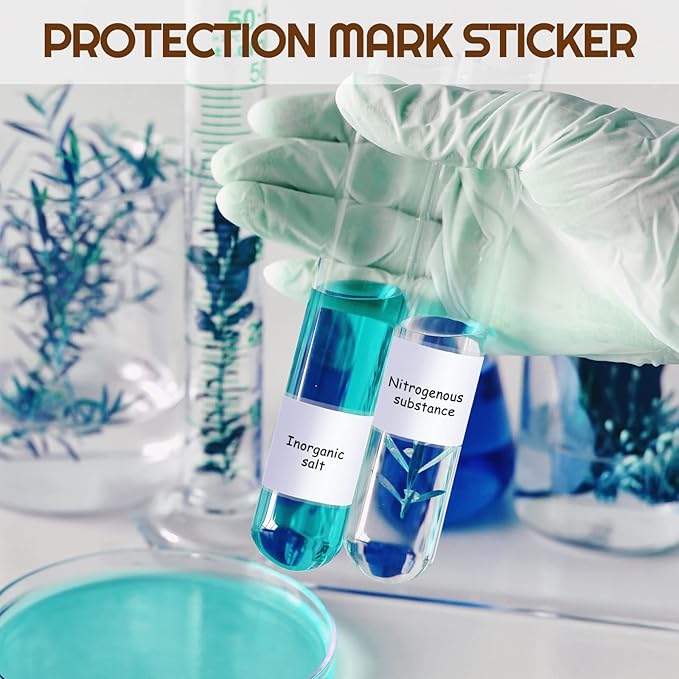 Zonon 500 Pcs Clear Labels Label Protector Clear Stickers Wafer Seals - Image 7