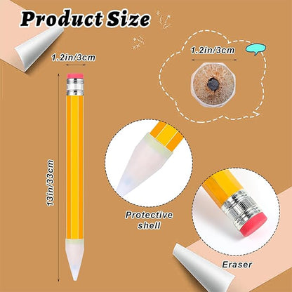 WLLHYF 10 Pcs Wooden Jumbo Pencils - Image 2