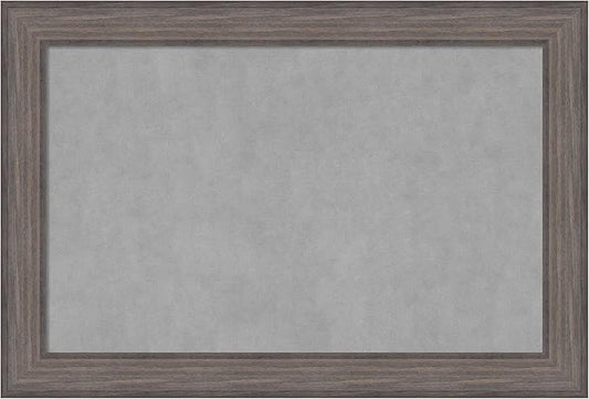Amanti Art Grey Framed Magnetic Board 25x37 Large Vision Board by AmantiArt