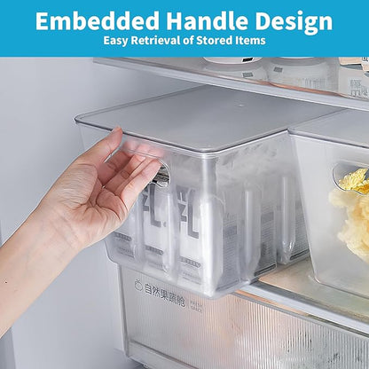 KJIXYUNG 6 Pack Clear Stackable Storage Bins - Image 6