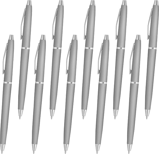 DISCOUNT PROMOS Langham Ballpoint Pens Set of 10, Bulk Pack by DISCOUNTPROMOS