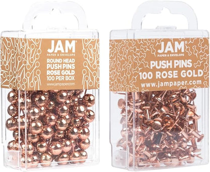 JAM PAPER Colorful Push Pins - Image 2