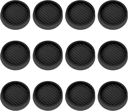 VOCOMO 2X2 Round Rubber Caster Cups, Non Slip Furniture Pads, Anti-Slip Gripper by VOCOMO