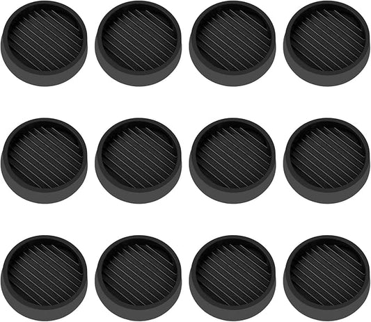 VOCOMO 2X2 Round Rubber Caster Cups, Non Slip Furniture Pads, Anti-Slip Gripper by VOCOMO