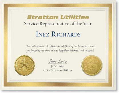 PaperDirect Blank Certificate Paper 8.5 x 11 - Image 3