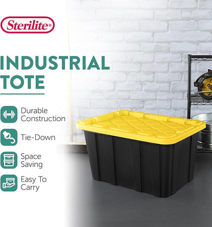 Sterilite 18-Pack Industrial Tote, Plastic Storage Container Bins - Image 3