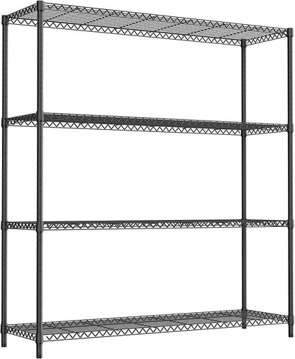 M MZG Stand Shelf Wire Rust-Proof Outdoor Storage Shelving 4-Tier Utility - Image 6