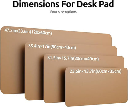 YSAGi Leather Desk Pad Protector, Office Mat, Large Mouse Pad, Non-Slip PU - Image 8