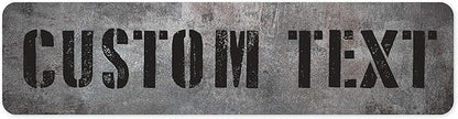 Custom Sign, Custom Street Sign, 11 Font Colors, 13 Font Styles, 4 Hole Options by MySignCenter
