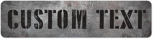Custom Sign, Custom Street Sign, 11 Font Colors, 13 Font Styles, 4 Hole Options by MySignCenter
