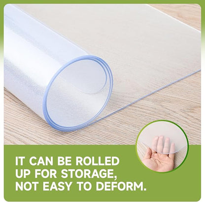 SOONAN Office Chair Mat for Hardwood Floor, 0.08" Thickness Heavy Duty - Image 9