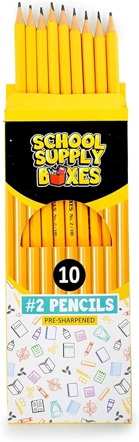 School Supply Boxes | 10 ct. Wooden Pencil Pack | 24 Packs | Pre-Sharpened No. - Image 4
