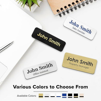 Custom Engraved Name Tags, Magnetic Tags, Personalized Name Tags, 1.5 x 3 Inches - Image 7