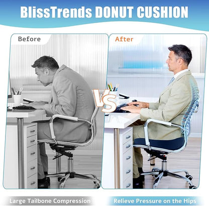 BlissTrends Donut Pillow Seat Cushion, Donut Chair Cushions - Image 5