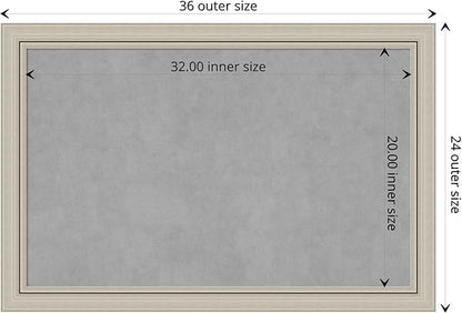 Amanti Art Silver Framed Magnetic Board 24x36 Large Vision Board - Image 4