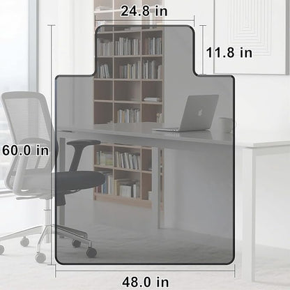 MESAILUP Beveled Edge Irregular Office Chair Mat - Image 2