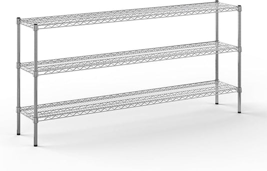 Regal Altair 14" Deep x 72" Wide x 34" Height Wire Shelving Kit | 3-Tier | NSF by Regal+Altair