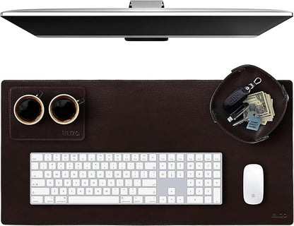 Elizo Leather Desk Mat Desk Pad Blotter Set by Elizo