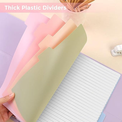 SKYDUE 8 Tab Durable Plastic Dividers, Big Tab Dividers - Image 6