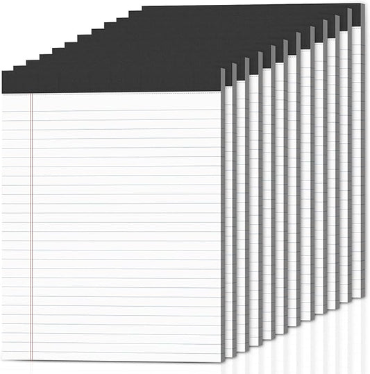 12-Pack Legal Pads 8.5"x11" Wide Ruled Note Pads by Nichela